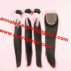 straight hair weft