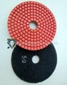 Wet polishing pads for granite and marble