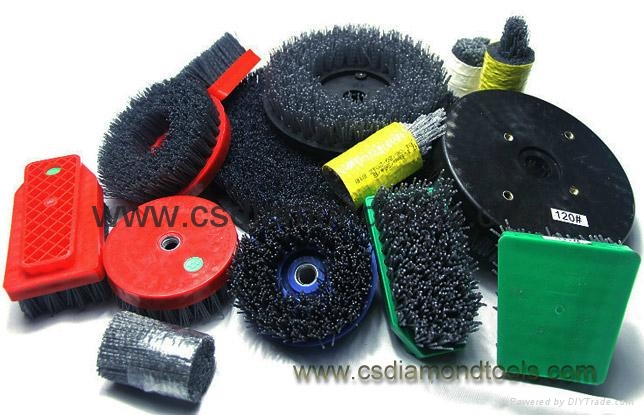 Diamond Brush and Abrasive Brush for stone