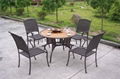 Wicker resin dining set 1