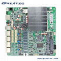  4 Ethernet Ports Motherboard,J1900 Fanless Quad-Core Motherboard