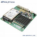  4 Ethernet Ports Motherboard,J1900 Fanless Quad-Core Motherboard