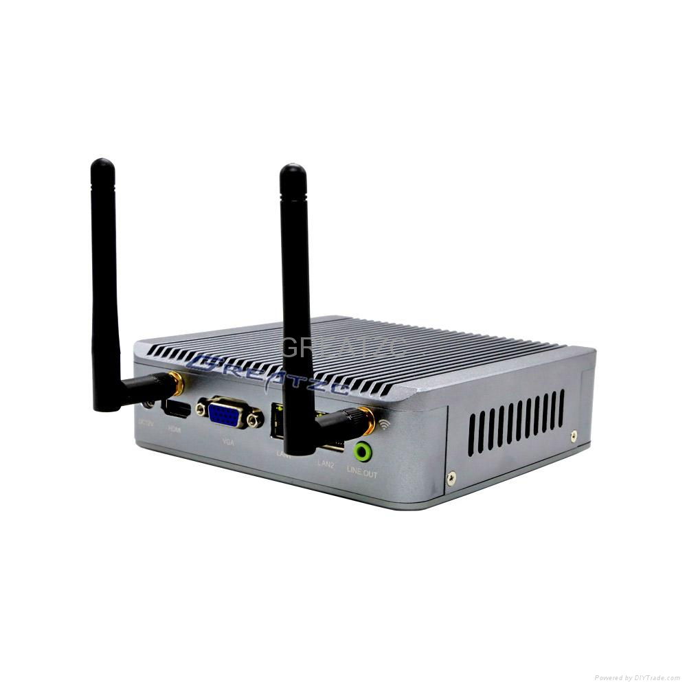 J1900 dual lan fanless mini computer 2