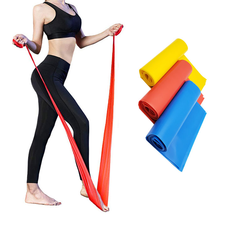 LATEX Free Exercise Stretching yoga band/ fitness resistance band PP