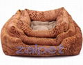 wholesale fashion leopard square pet bed