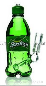 Glass Bong Dirty "Spritech" Bottle Rig 14.5mm Spritech Water Glass Dab Rig Coke 