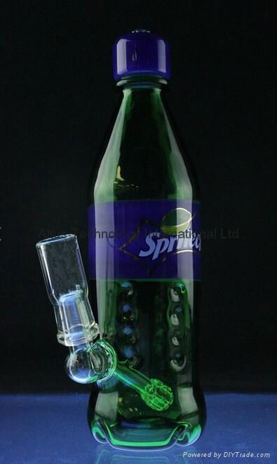 Glass Bong Dirty "Spritech" Bottle Rig 14.5mm Spritech Water Glass Dab Rig Coke  2