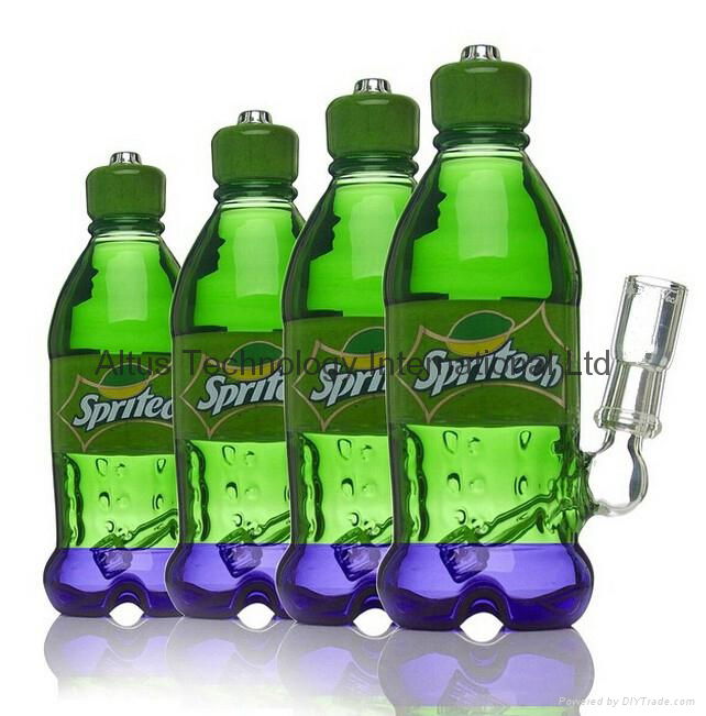 Glass Bong Dirty "Spritech" Bottle Rig 14.5mm Spritech Water Glass Dab Rig Coke  5