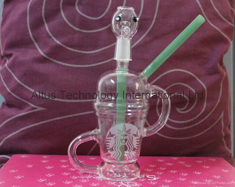 Limited Edition dab sandblasted 14mm Dabuccino Recycler Glass similar with Hitm