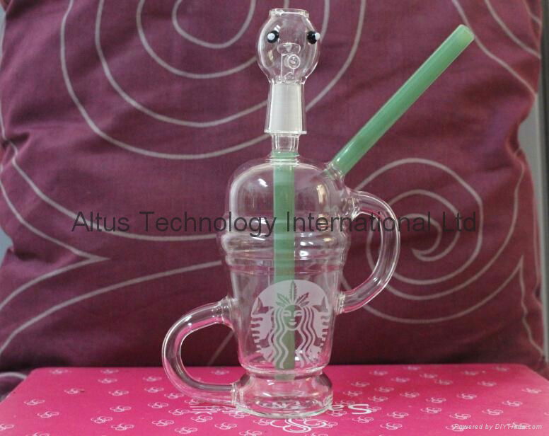 Limited Edition dab sandblasted 14mm Dabuccino Recycler Glass similar with Hitm 3
