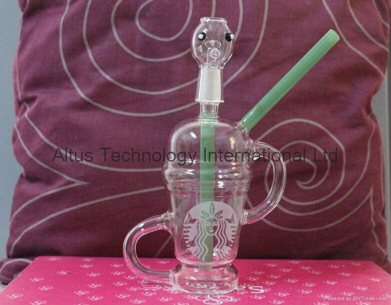 Limited Edition dab sandblasted 14mm Dabuccino Recycler Glass similar with Hitm 4