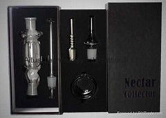 Nectar Collector Glass Kit with Titanium Nail and Quartz Tip Quartz Nail Dabber 