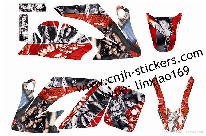  Mad hatter CRF50 sticker set 