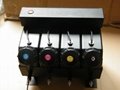 4 color UV bulk ink system with sensor without cartridge for Flat UV ink printer
