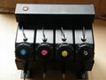 4 color UV bulk ink system with sensor without cartridge for Flat UV ink printer 4