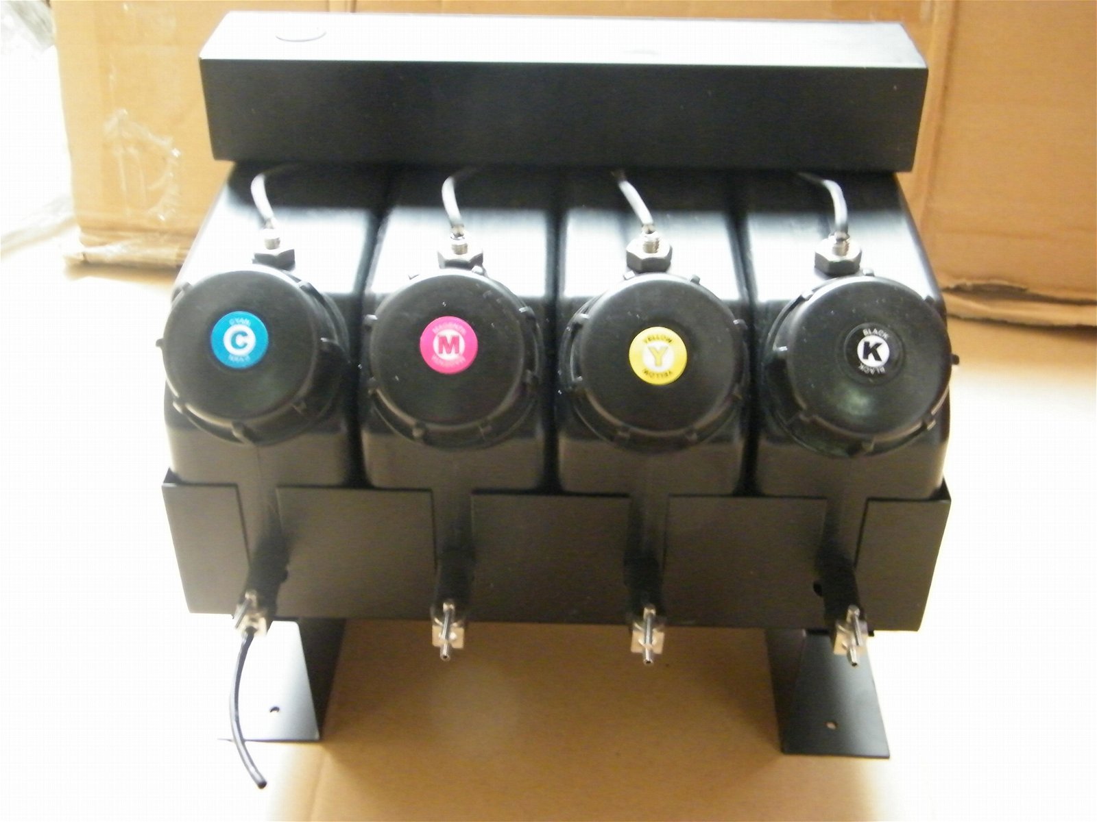 4 color UV bulk ink system with sensor without cartridge for Flat UV ink printer 5