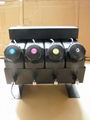 4 color UV bulk ink system with sensor without cartridge for Flat UV ink printer