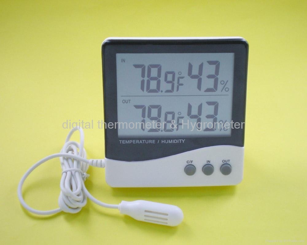 Digital thermometer & Hygrometer with CE approval