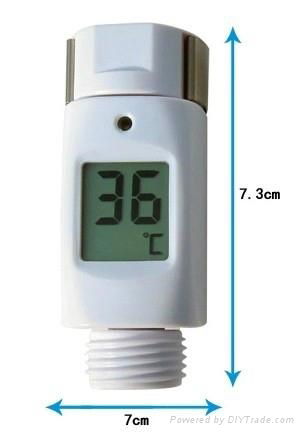 Digital shower head thermometer 