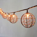 Party String Lights-Decorative Beaded Copper Wire Ball string light 10ct 4