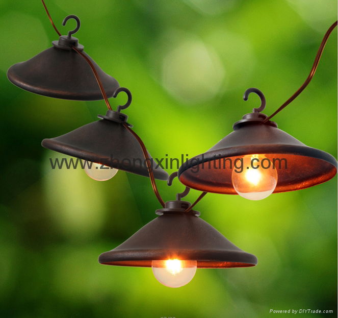 Garden String Light-Decorative G40 Bronze Cafe Light 8ct 4
