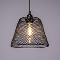 Metal mesh lampshade pendant light