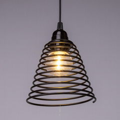 Metal mesh lampshade pendant light