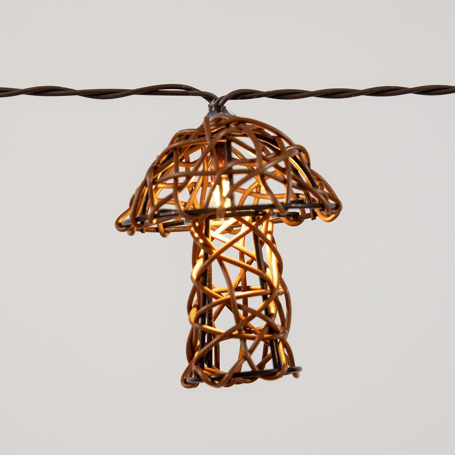 Solar decorative 10ct  mushroom string light 