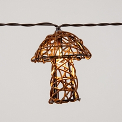 Solar decorative 10ct  mushroom string light 