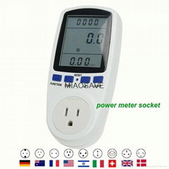 US plug power energy meter socket,PM-2