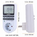 7 day programmable timer for Europe Plug 16A 3680W (EU plug)