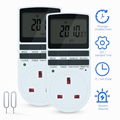 Timer outlet  with 10 on/off Programs for UK Plug