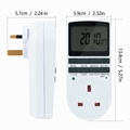 Timer outlet  with 10 on/off Programs for UK Plug(1pack）