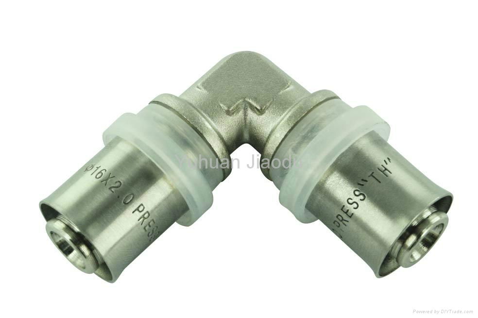 Brass Press Fittings Of Equal Tee For Pex Pipe 3