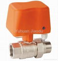 220V DN15 threaded actuator brass mini motorized ball valve 2