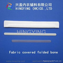 Fabric covered folded bone