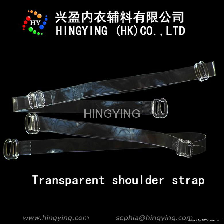 Transparent shoulder strap