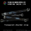 Transparent shoulder strap