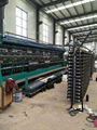 Double needle bed shade net making and weaving machine  2