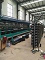 Double needle bed shade net making and weaving machine 