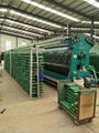 Double needle bed shade net making and weaving machine  1