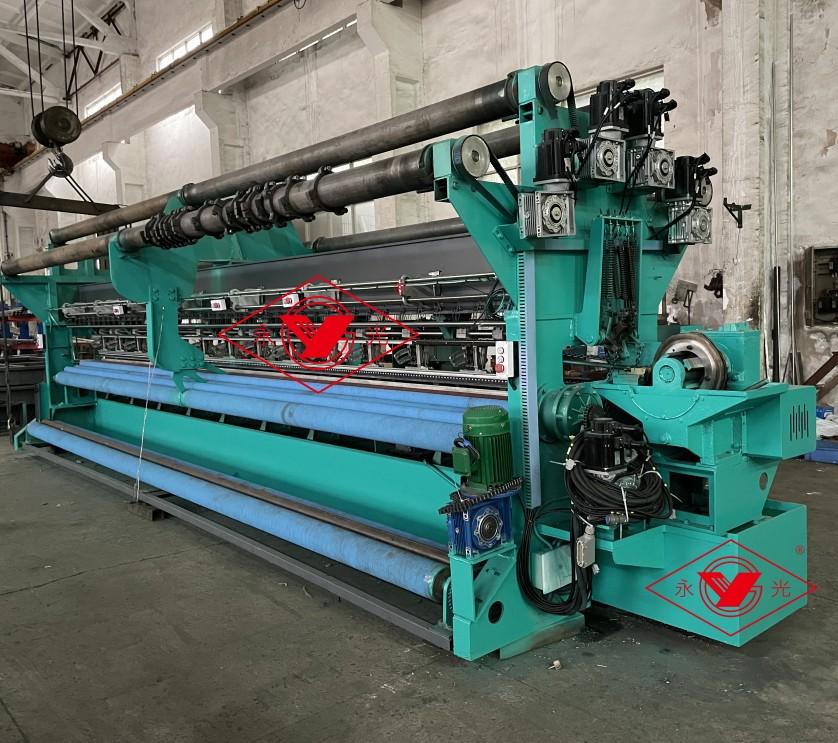 Anti hail net warp knitting machine to Yemen