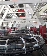 Fourteen shuttles circular loom for 8m truck tarpaulin 