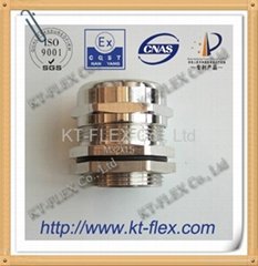 Nickel plated brass cable gland
