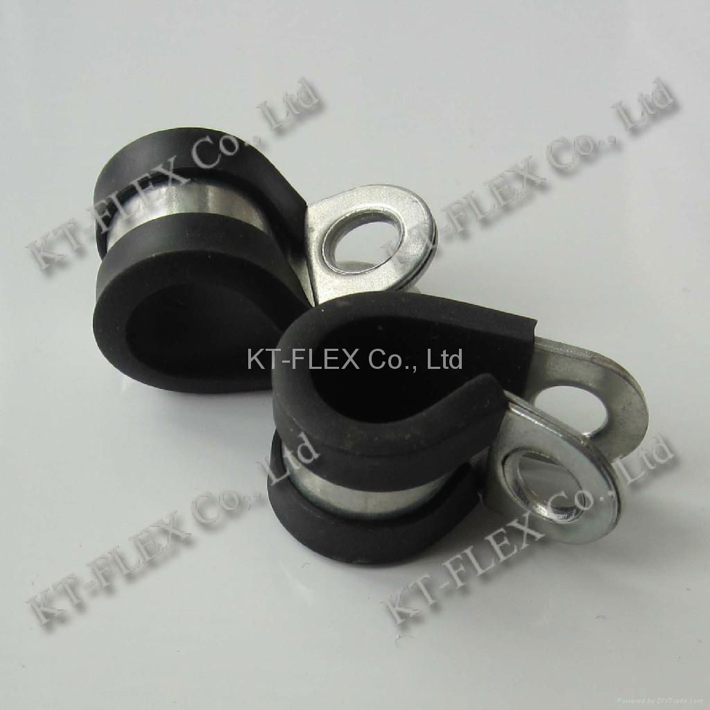 Metallic conduit pipe clamp with EPDM 3