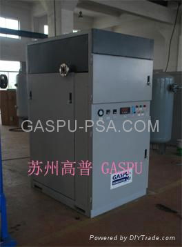 Transmission system using a membrane separation nitrogen making machine 3