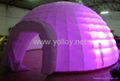 Inflatable lighting igloo dome tent at night 2