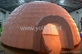 Inflatable lighting igloo dome tent at night 3