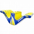 inflatable water toys  air water totter slide with climbing