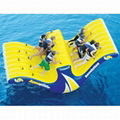 inflatable water toys  air water totter slide with climbing 1